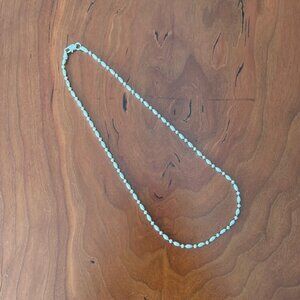 simple silver necklace